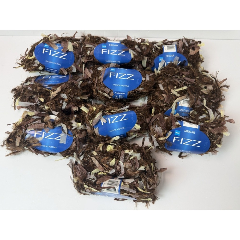 Sirdar Fizz Nylon Acrylic Polyester Novelty Fashion Knitting Yarn Lot Of 10